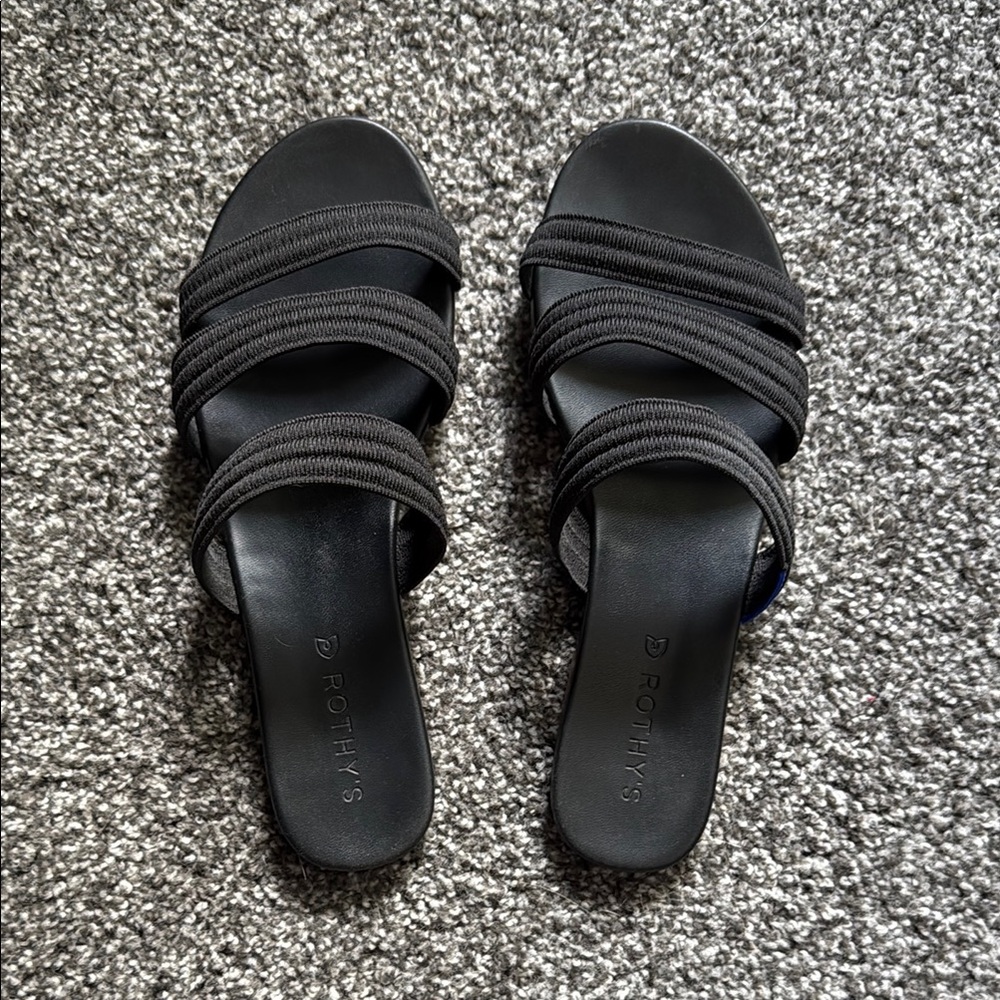 Rothy’s black sandals